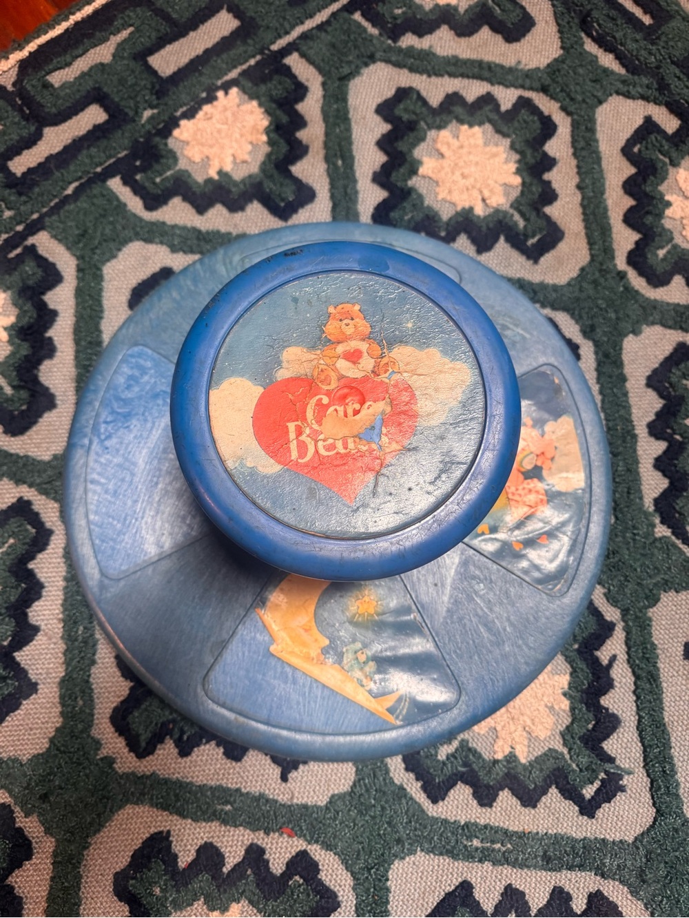 Vintage care bear sit and spin